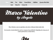 Tablet Screenshot of marco-valentino.com